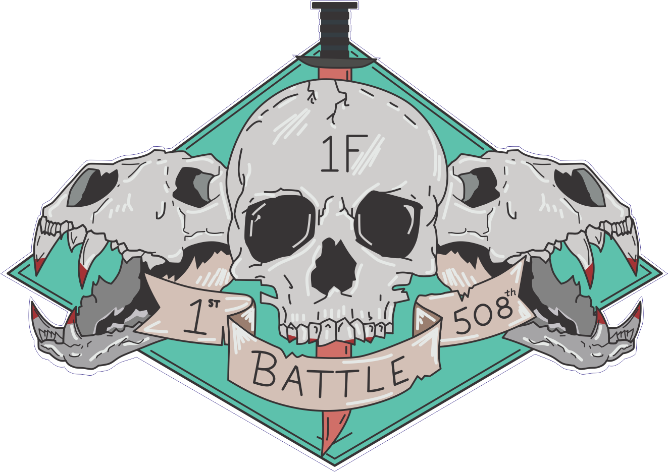1st Battle 508th-Print My Stickers