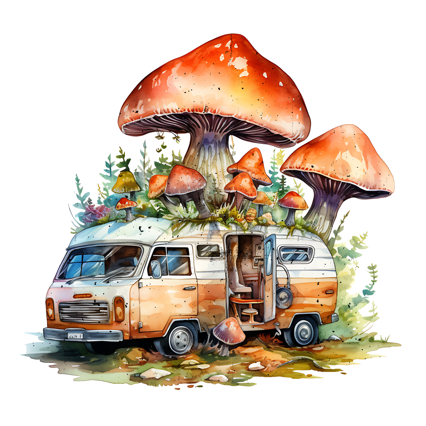 Magic Mushroom Stickers - Set 1-Print My Stickers