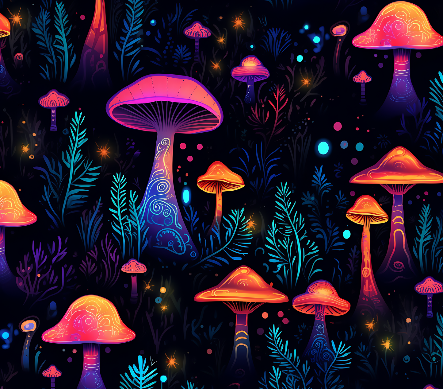 Psychedelic Mushroom Stickers-Print My Stickers