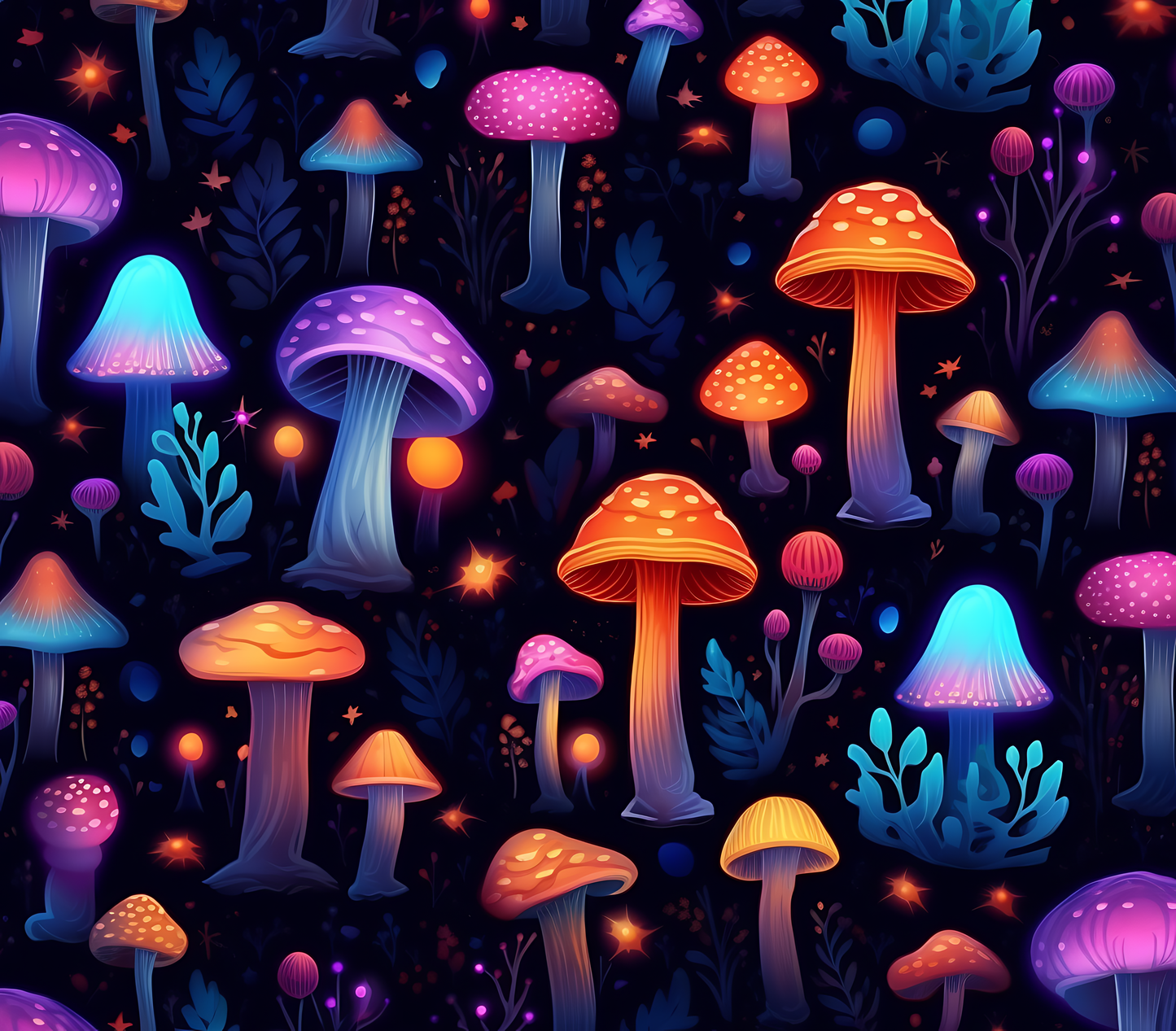 Psychedelic Mushroom Stickers-Print My Stickers