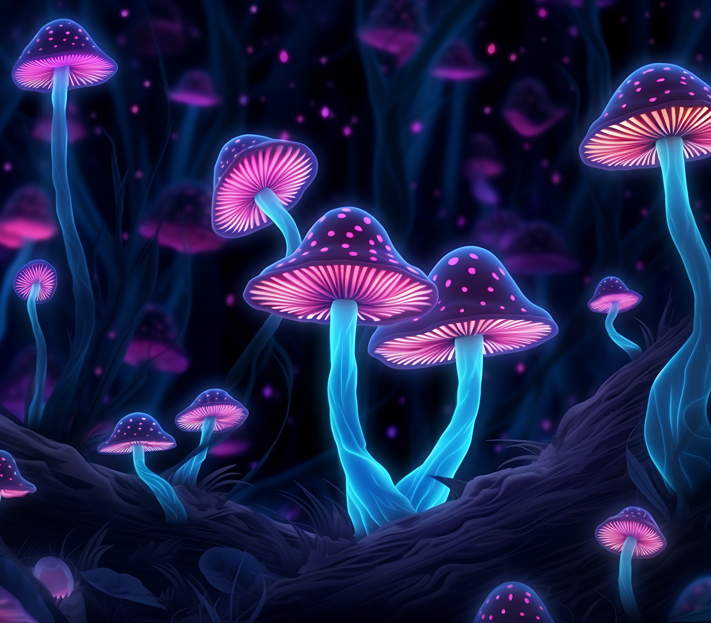Psychedelic Mushroom Stickers-Print My Stickers