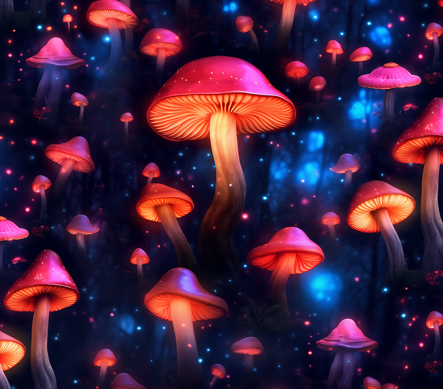 Psychedelic Mushroom Stickers-Print My Stickers
