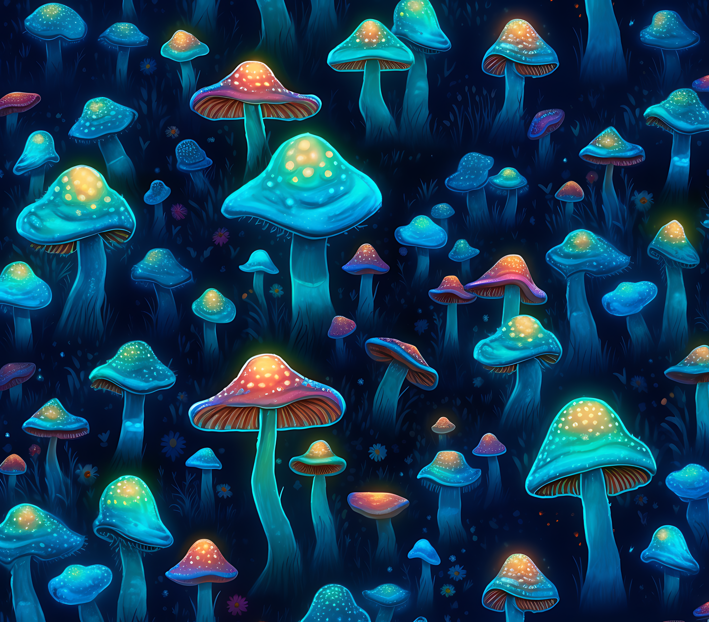 Psychedelic Mushroom Stickers-Print My Stickers