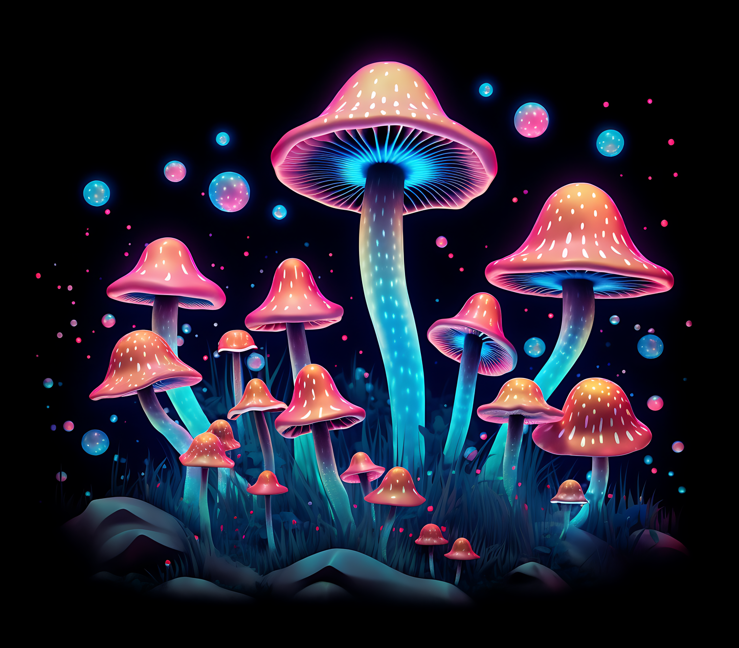 Psychedelic Mushroom Stickers-Print My Stickers