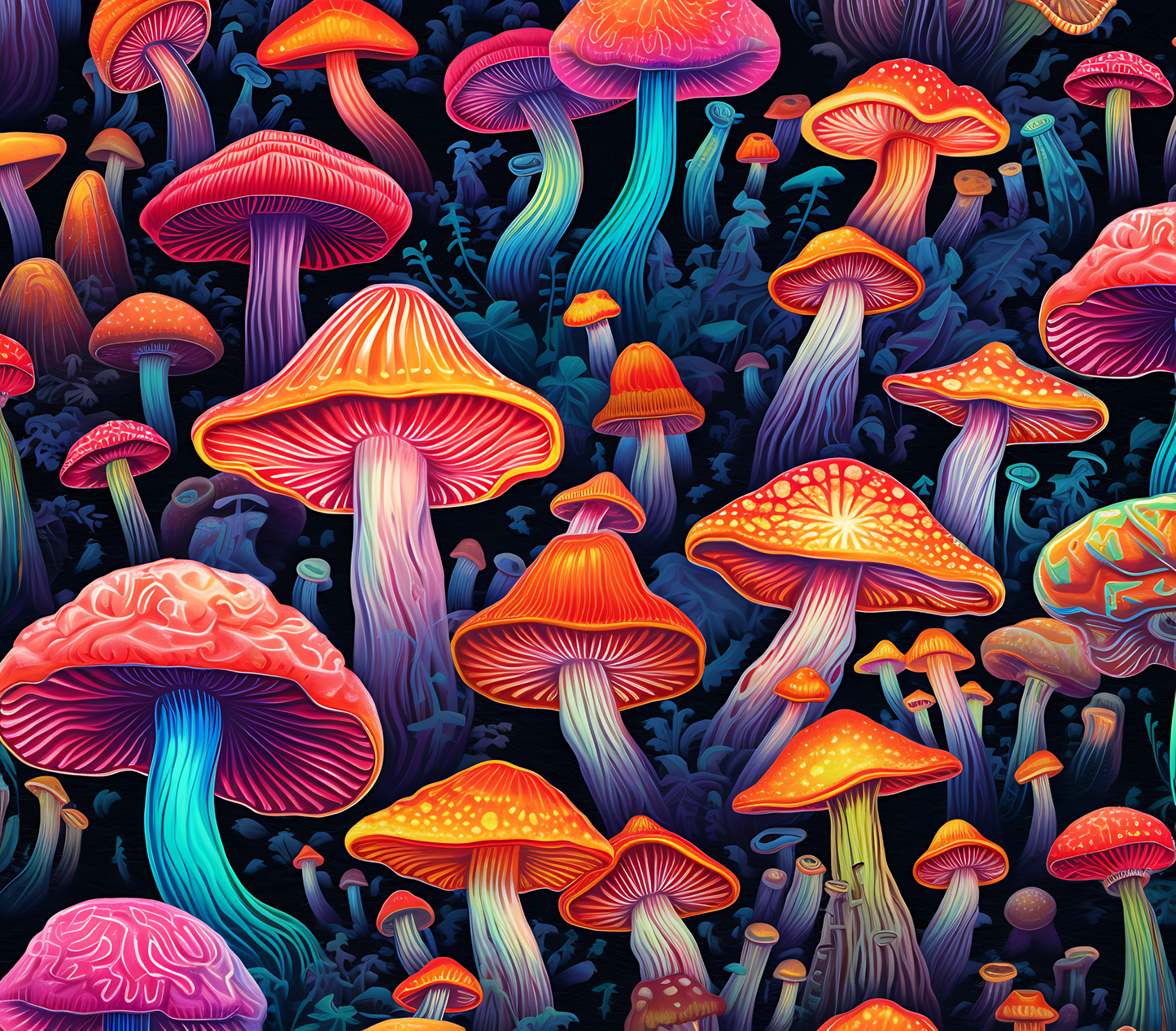 Psychedelic Mushroom Stickers-Print My Stickers