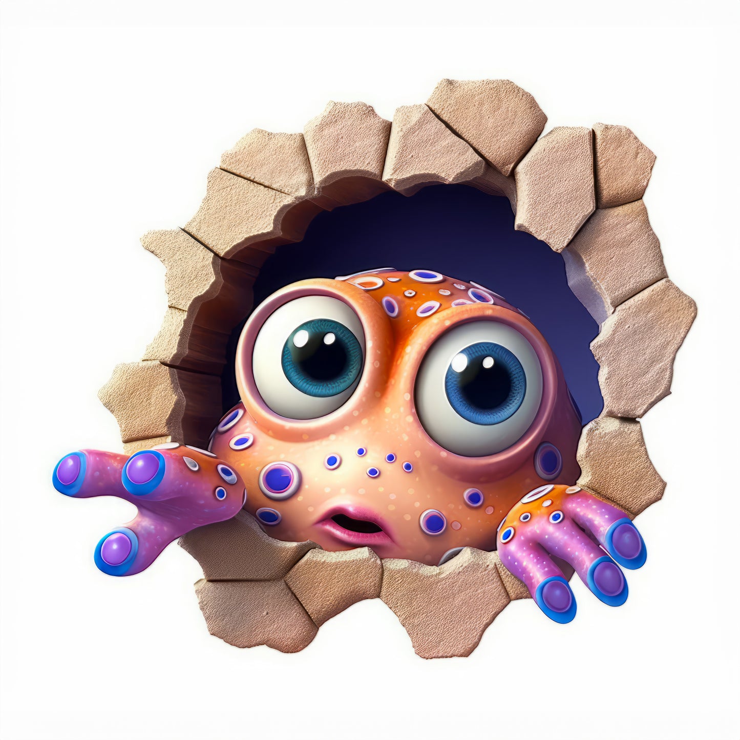 Cartoon Alien Animals Stickers-Print My Stickers