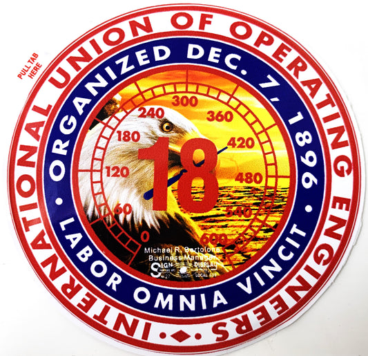 Local 18 Eagle-Print My Stickers