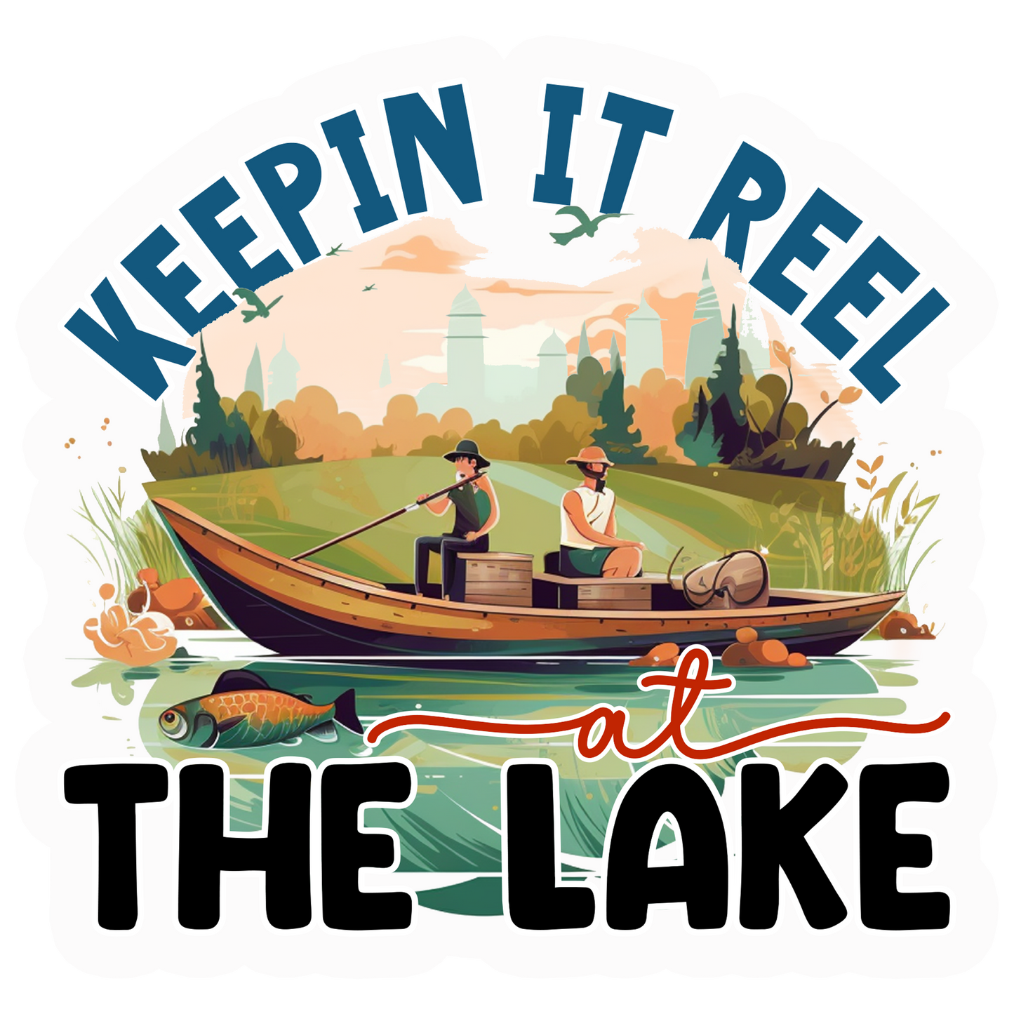 Colorful Fishing Stickers-Print My Stickers