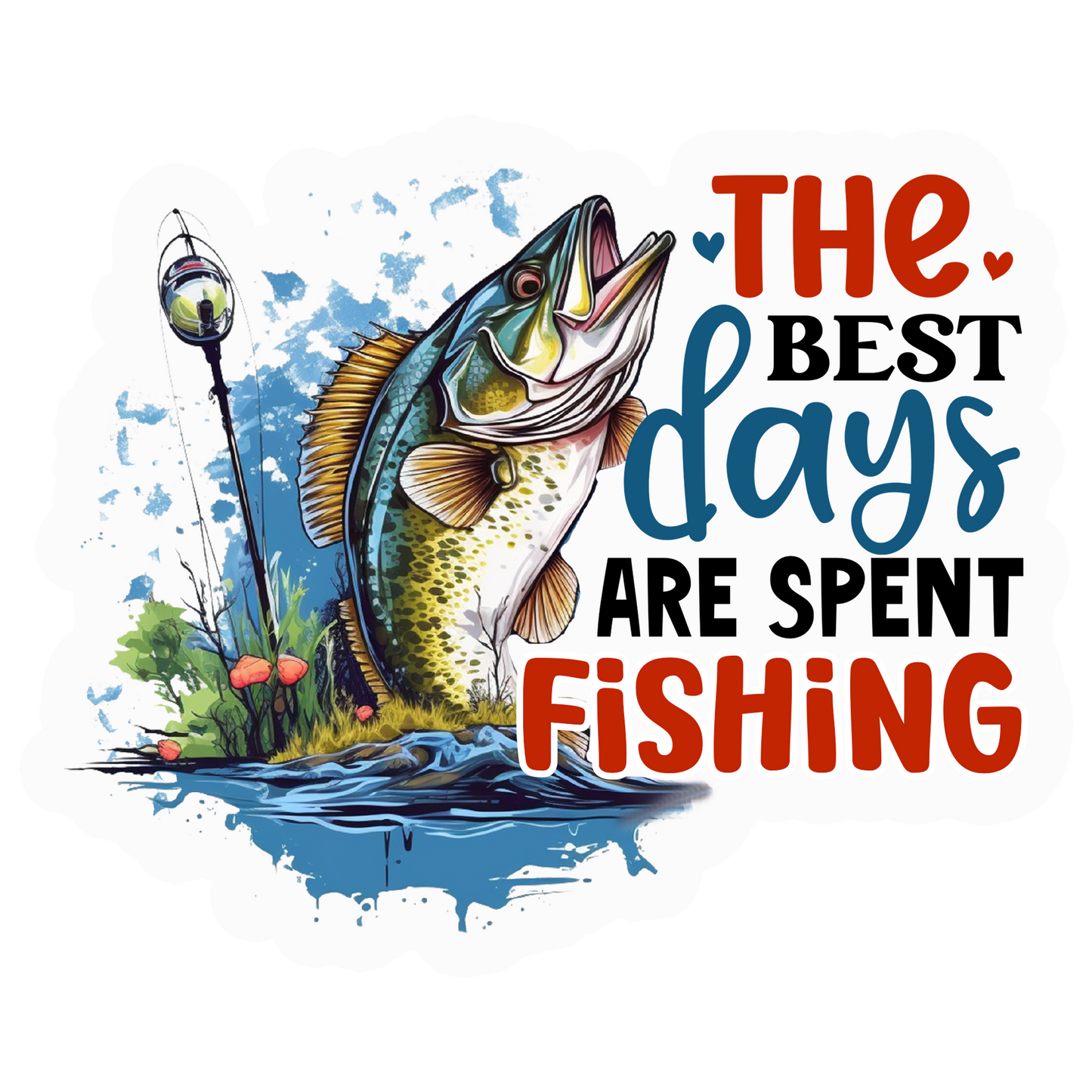 Colorful Fishing Stickers-Print My Stickers