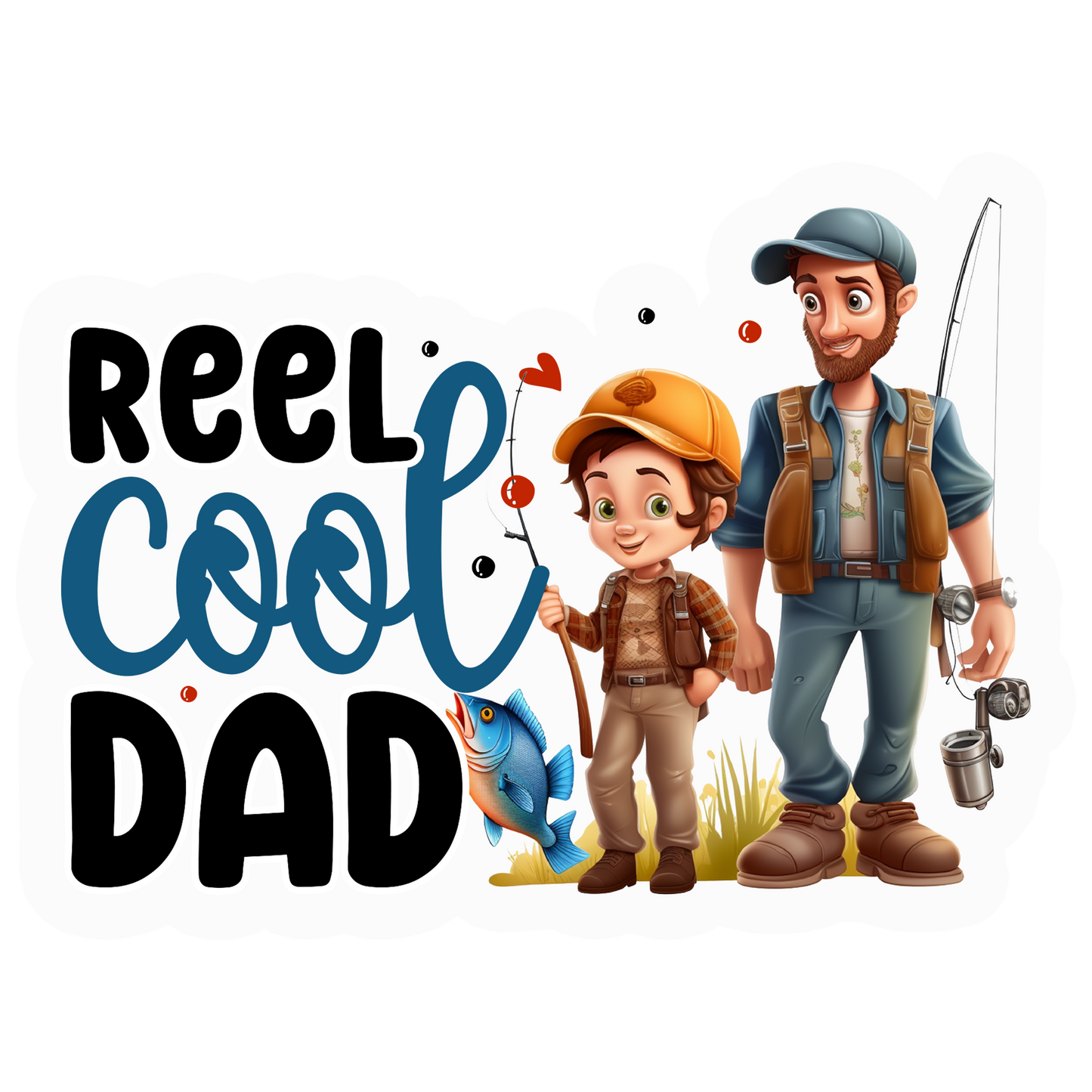 Colorful Fishing Stickers-Print My Stickers