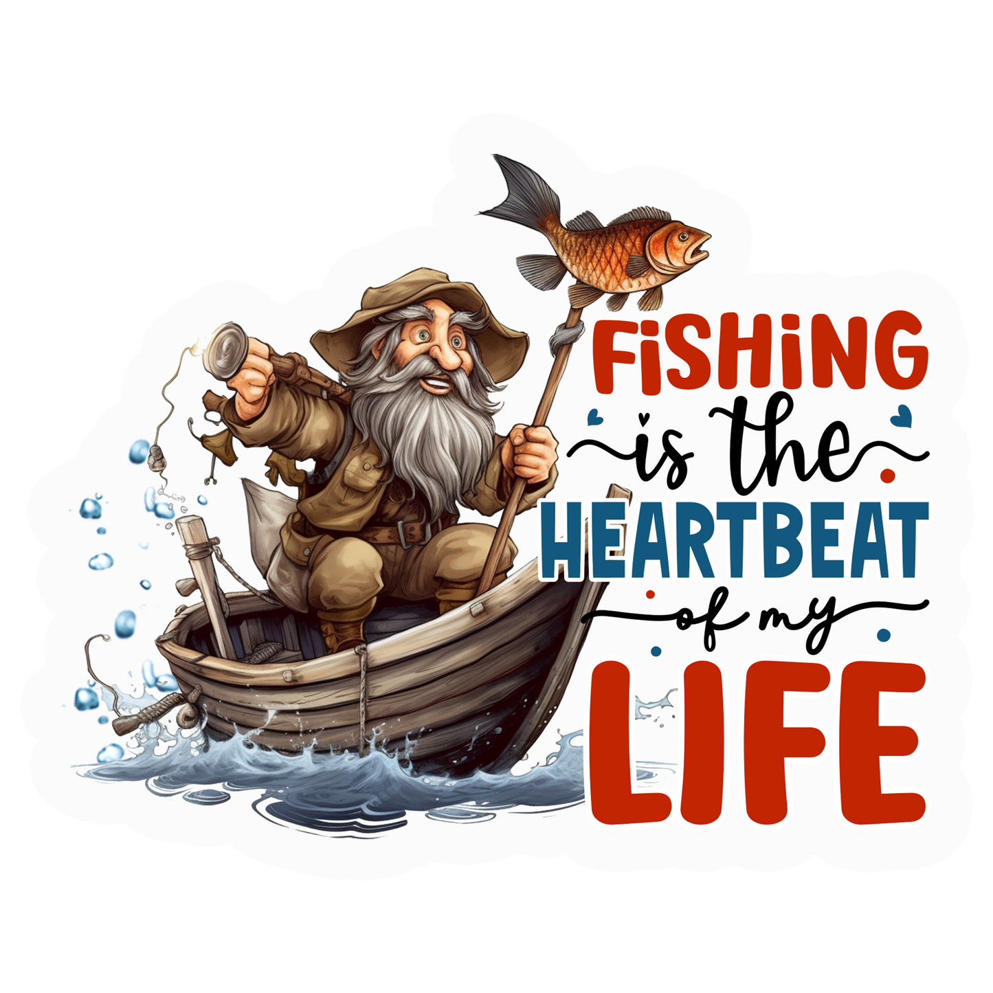 Colorful Fishing Stickers-Print My Stickers