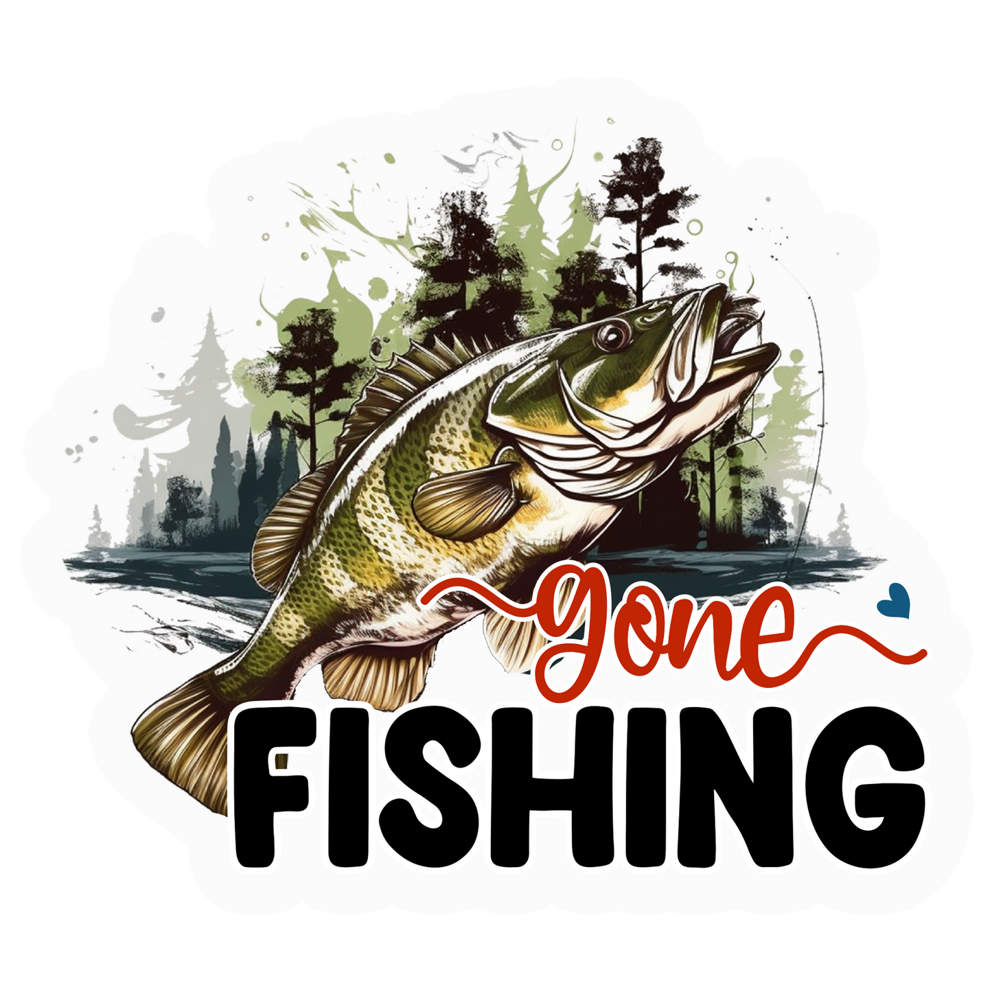 Colorful Fishing Stickers-Print My Stickers