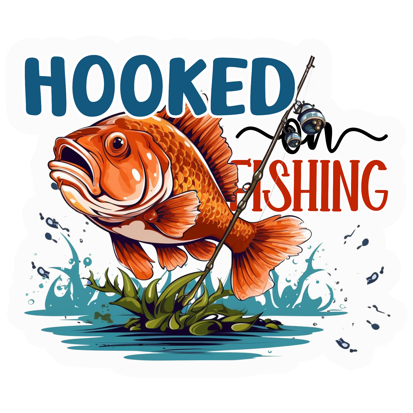 Colorful Fishing Stickers-Print My Stickers