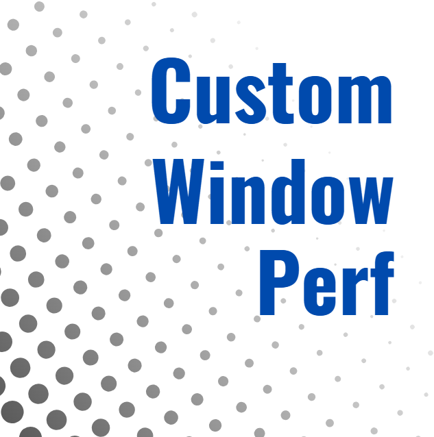 Custom Window Perf Sticker - Builder