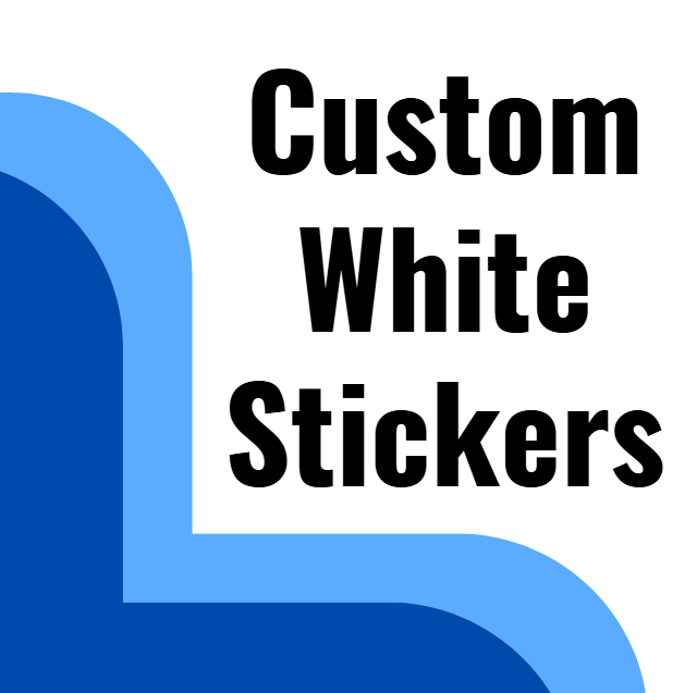 Custom White Vinyl Sticker - Builder