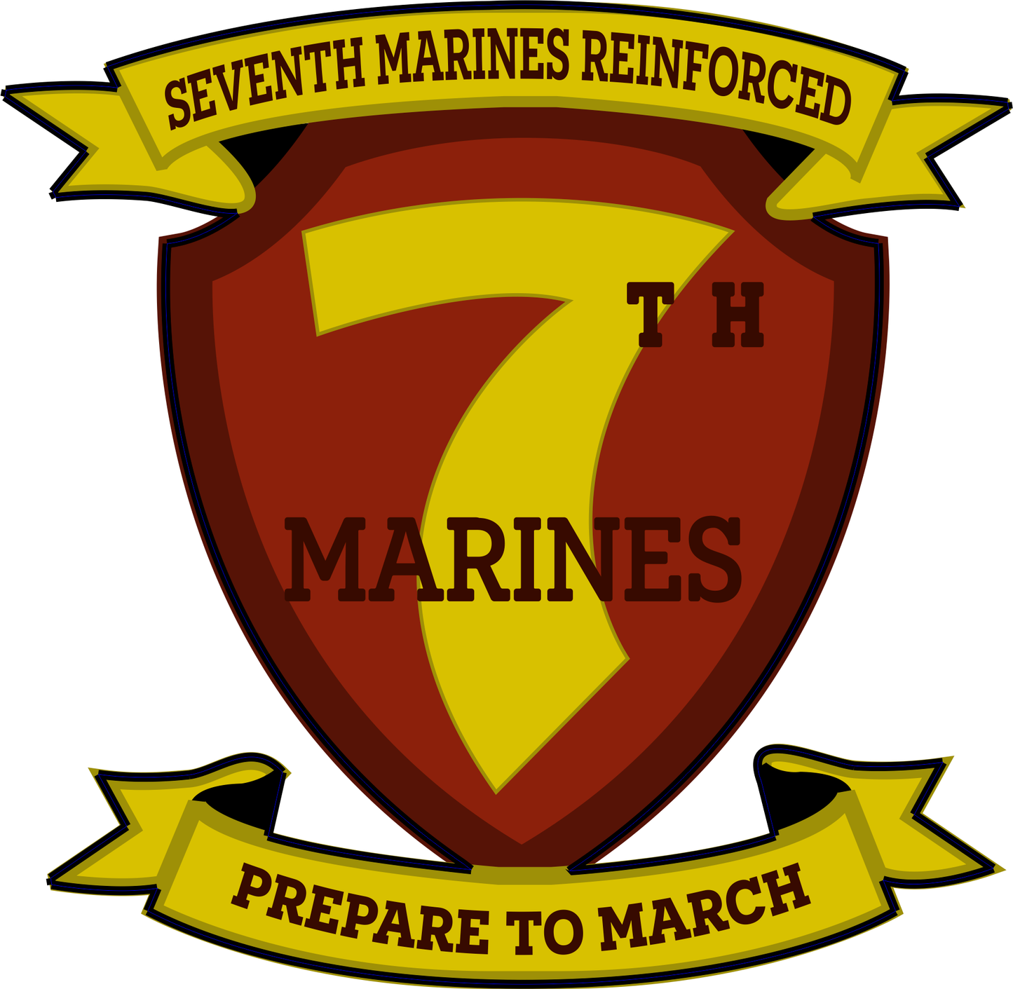 Seventh Marines Reinforced-Print My Stickers