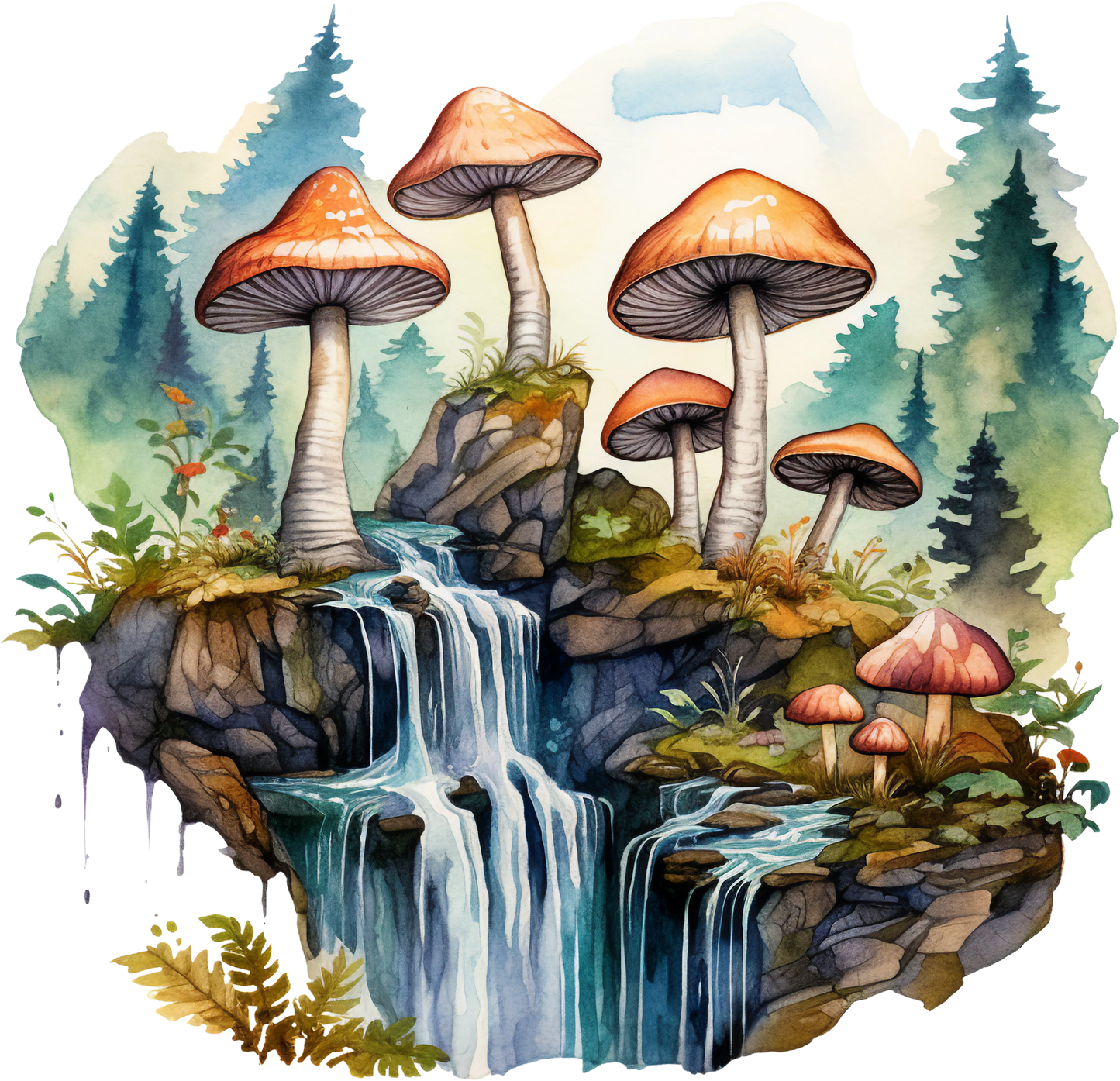 Magic Mushroom Stickers - Set 2-Print My Stickers