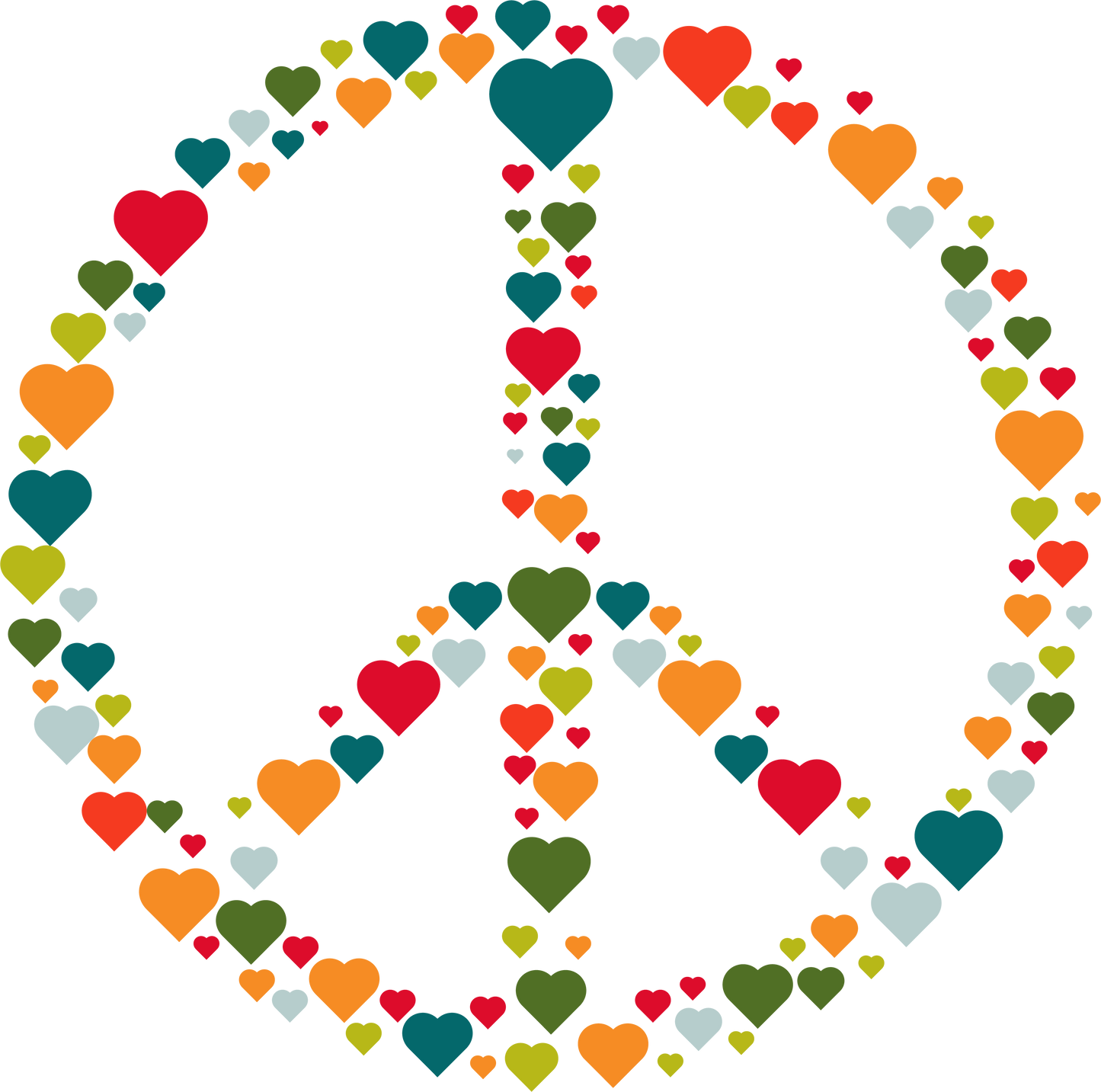 Hippie Peace Lover Stickers - Print My Stickers