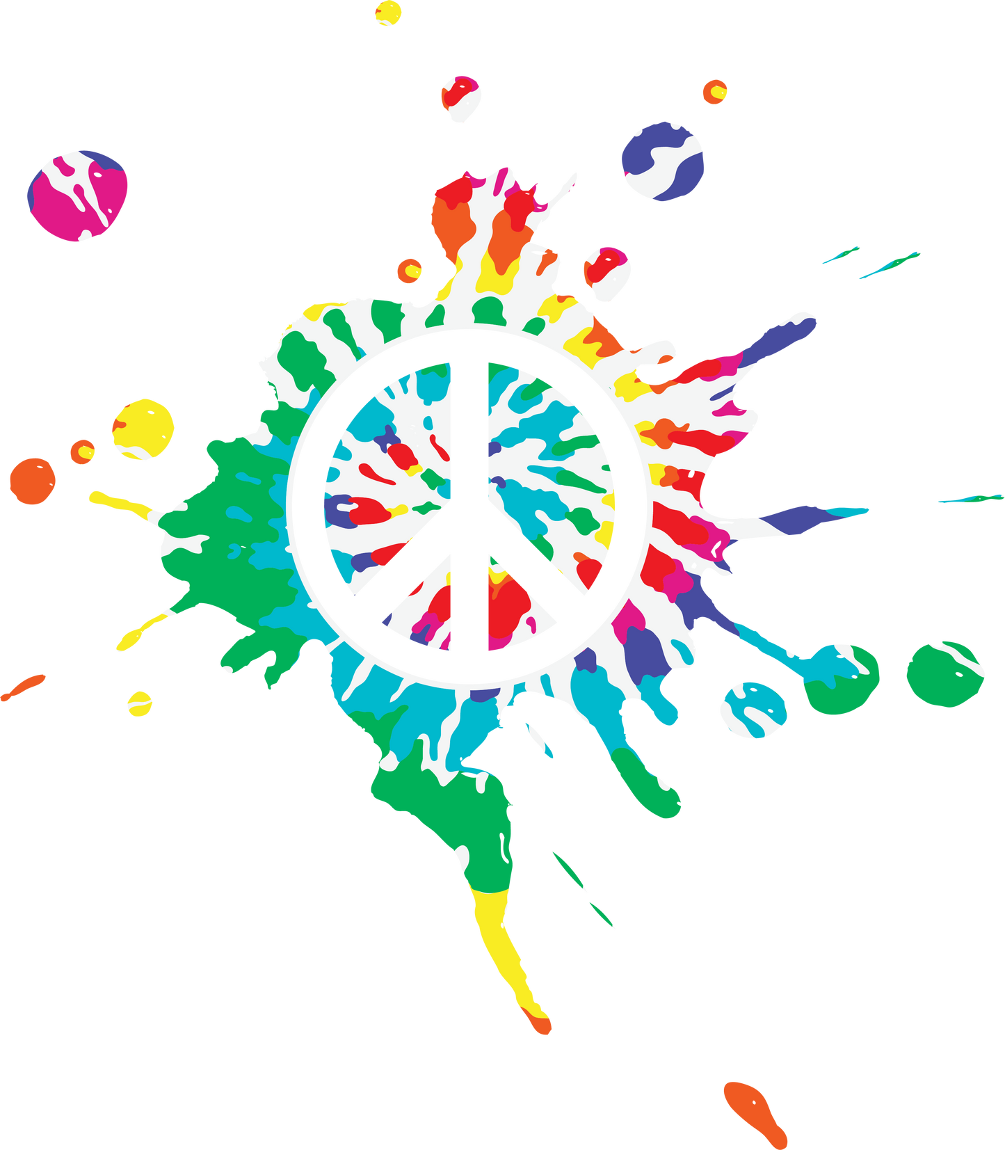 Hippie Peace Lover Stickers - Print My Stickers