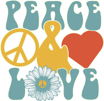 Hippie Peace Lover Stickers - Print My Stickers