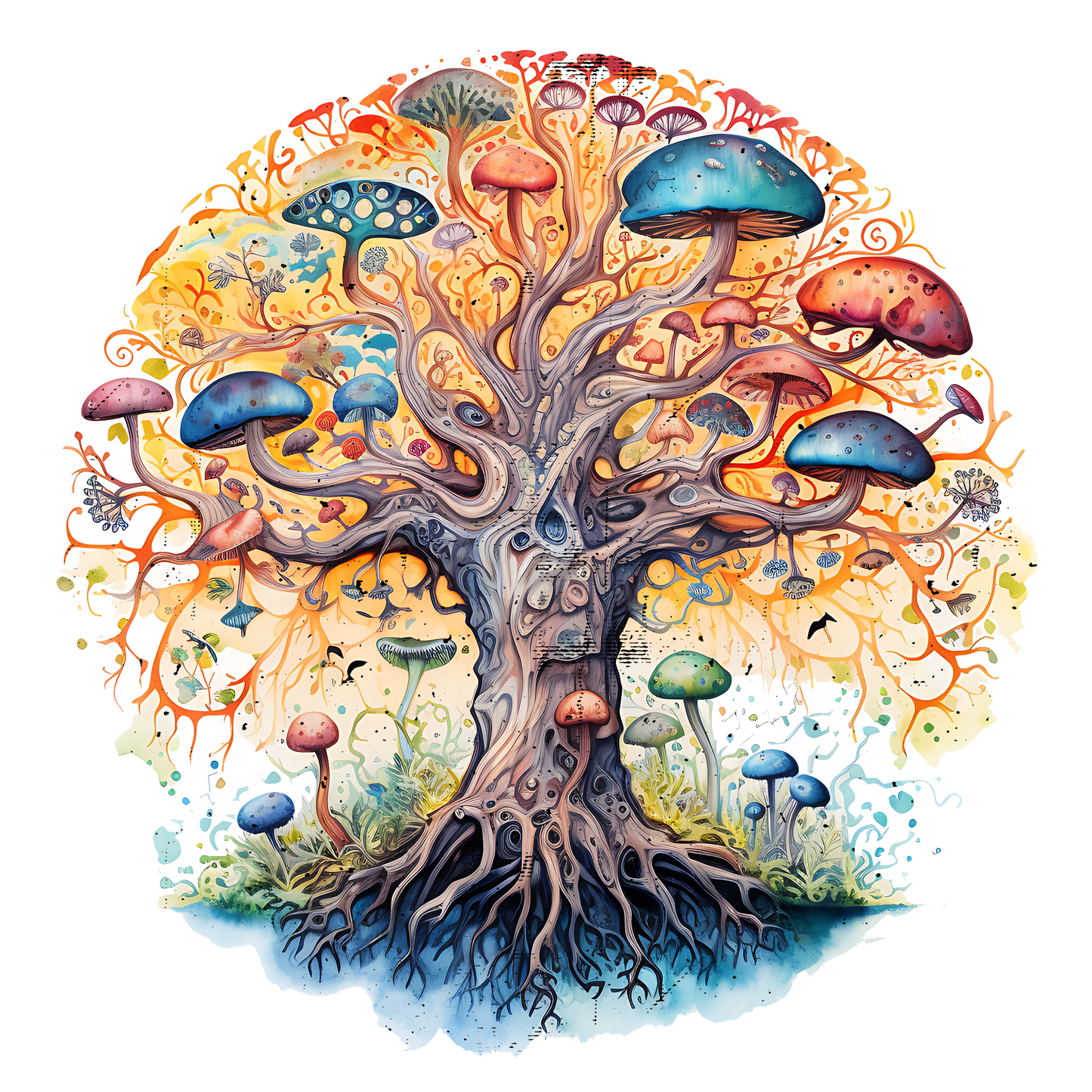 Magic Mushroom Stickers - Set 1 - Print My Stickers