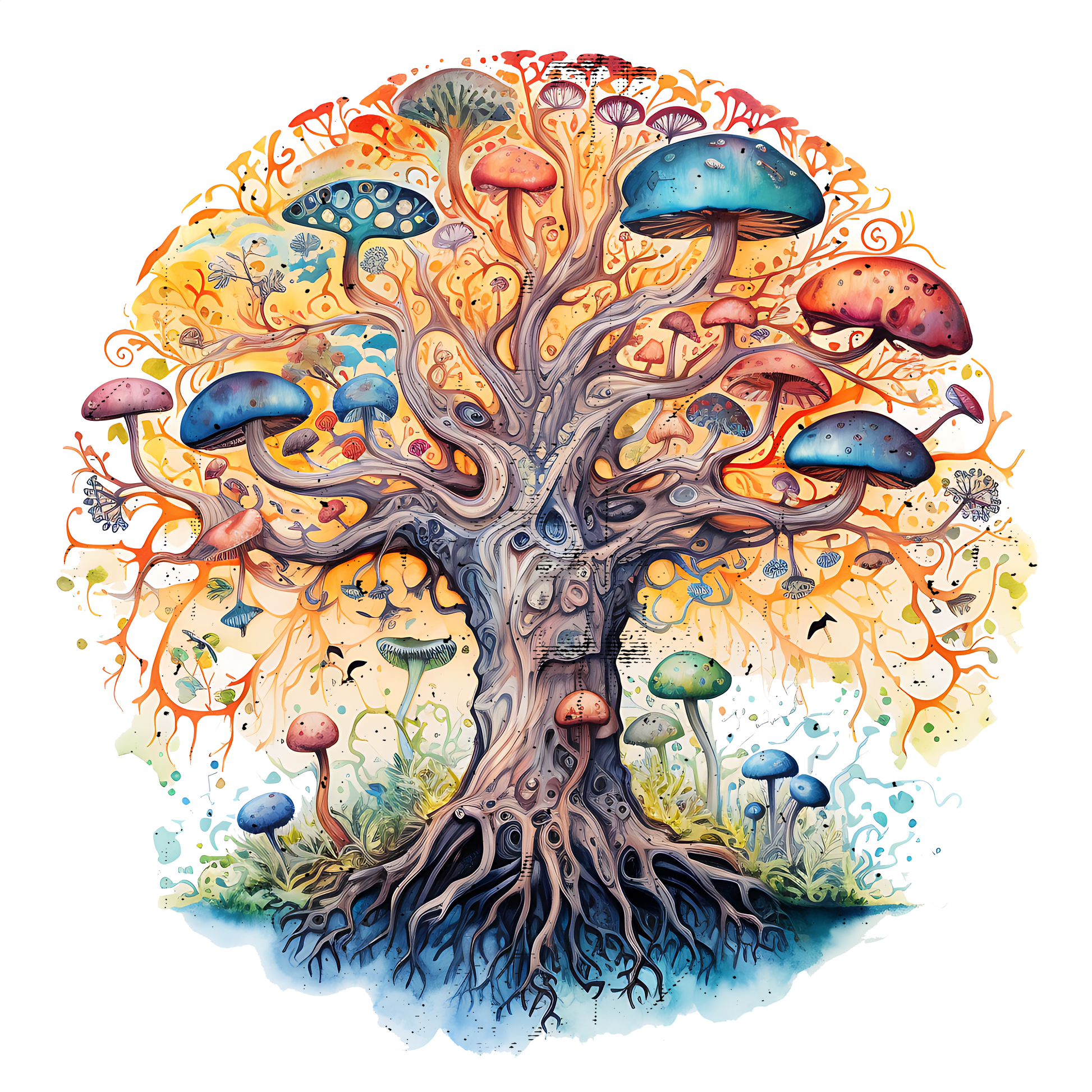 Magic Mushroom Stickers - Set 1 - Print My Stickers