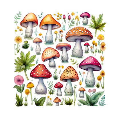 Magic Mushroom Stickers - Set 1 - Print My Stickers