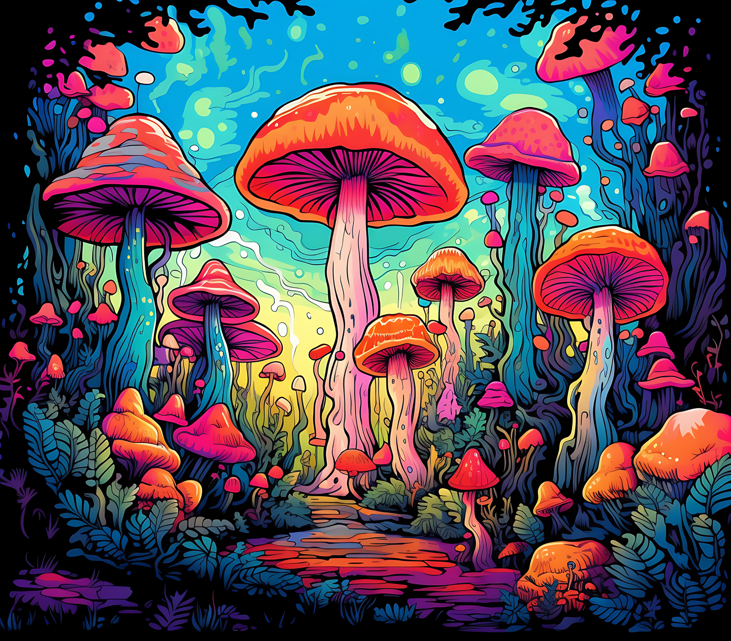 Psychedelic Mushroom Stickers - Print My Stickers