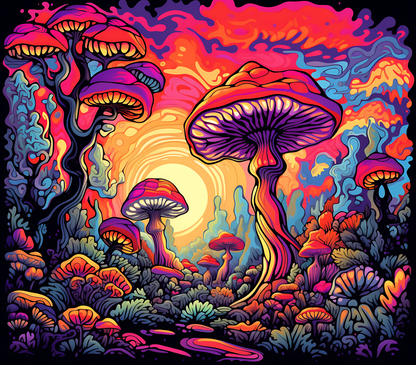 Psychedelic Mushroom Stickers - Print My Stickers