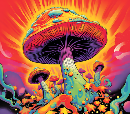 Psychedelic Mushroom Stickers - Print My Stickers