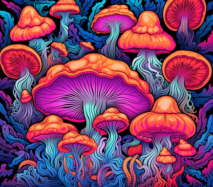 Psychedelic Mushroom Stickers - Print My Stickers