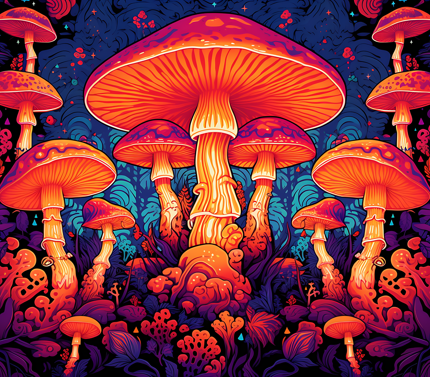 Psychedelic Mushroom Stickers - Print My Stickers