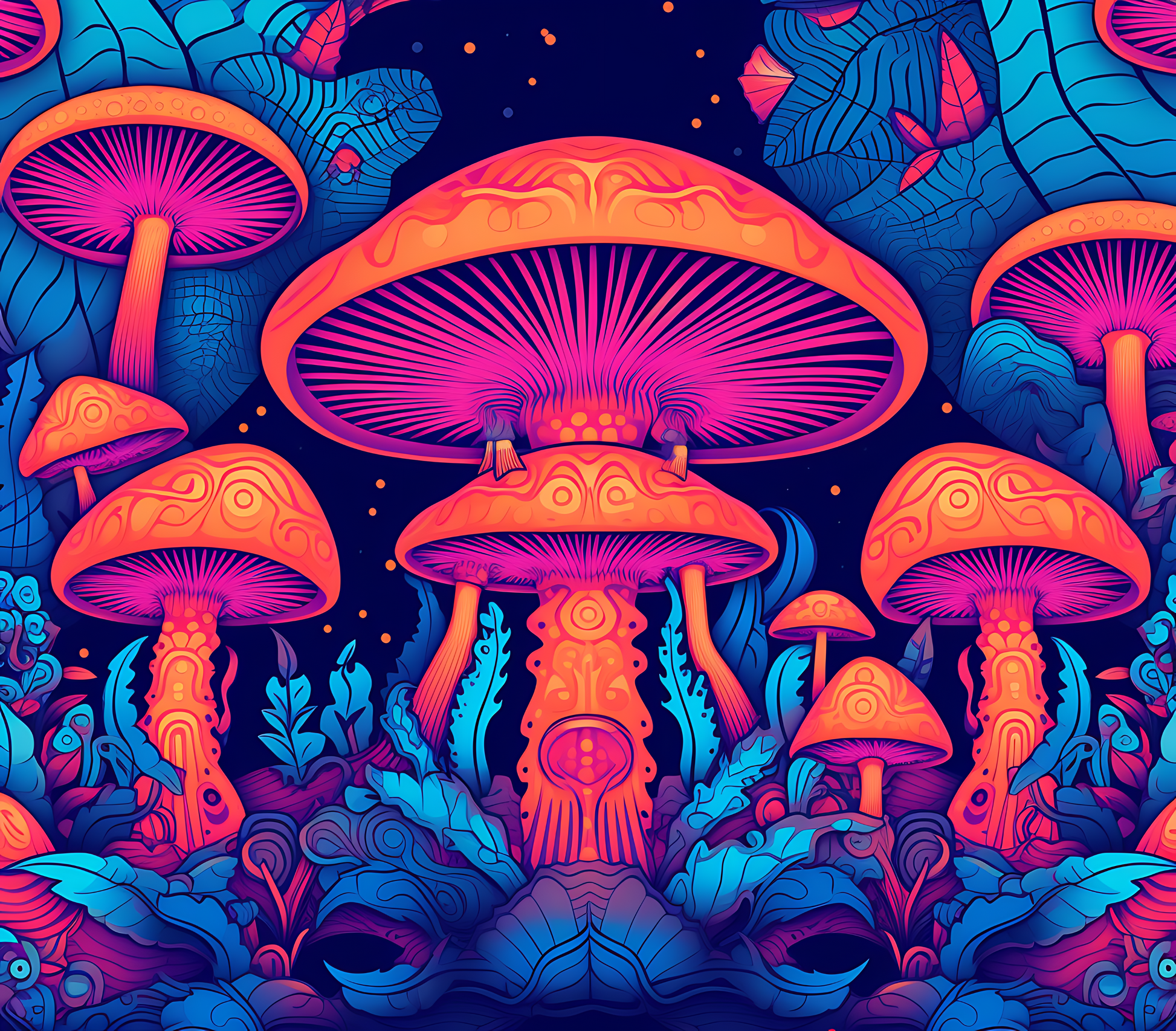 Psychedelic Mushroom Stickers - Print My Stickers