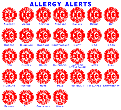 Allergy Stickers