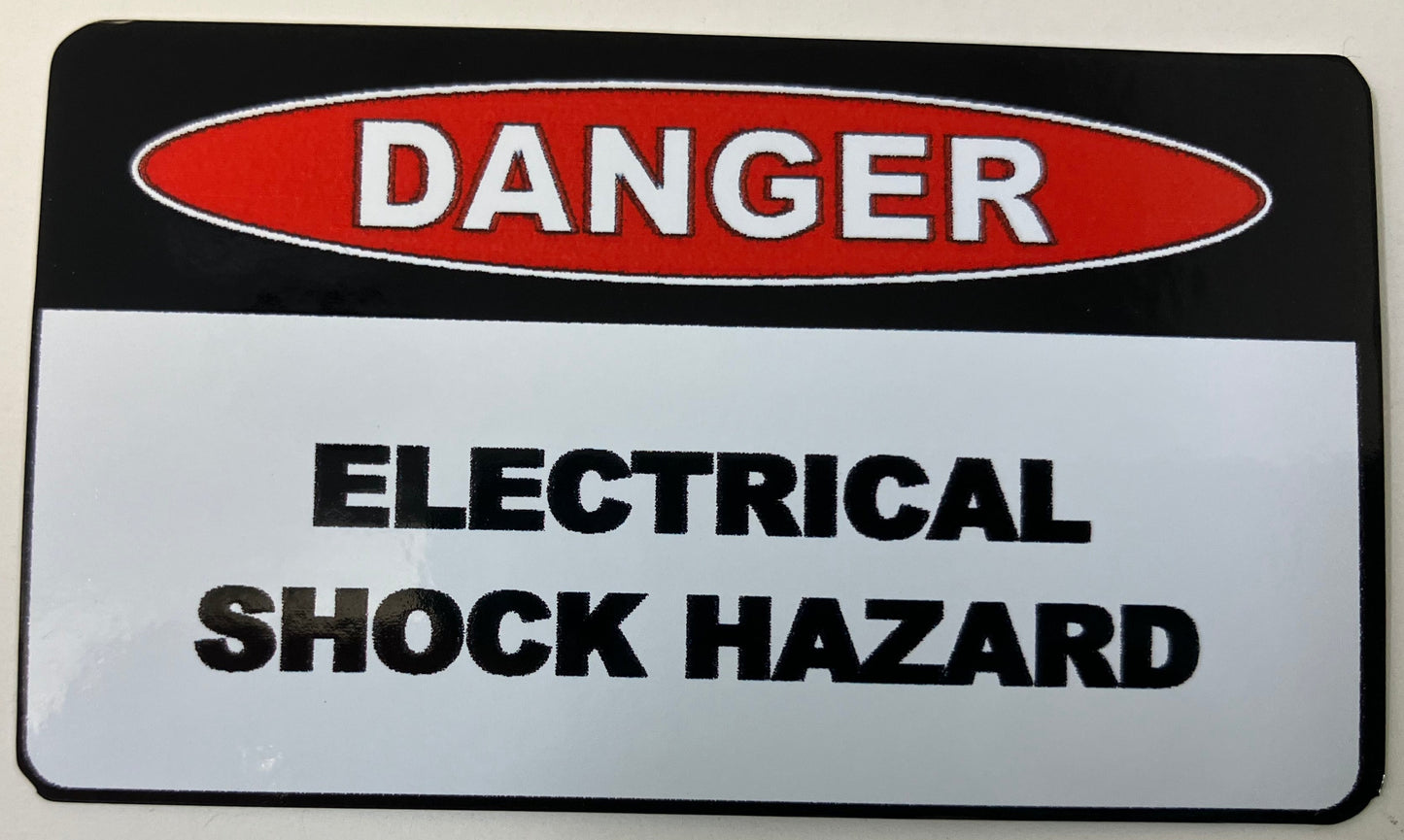 Electrical Shock Hazard Sticker