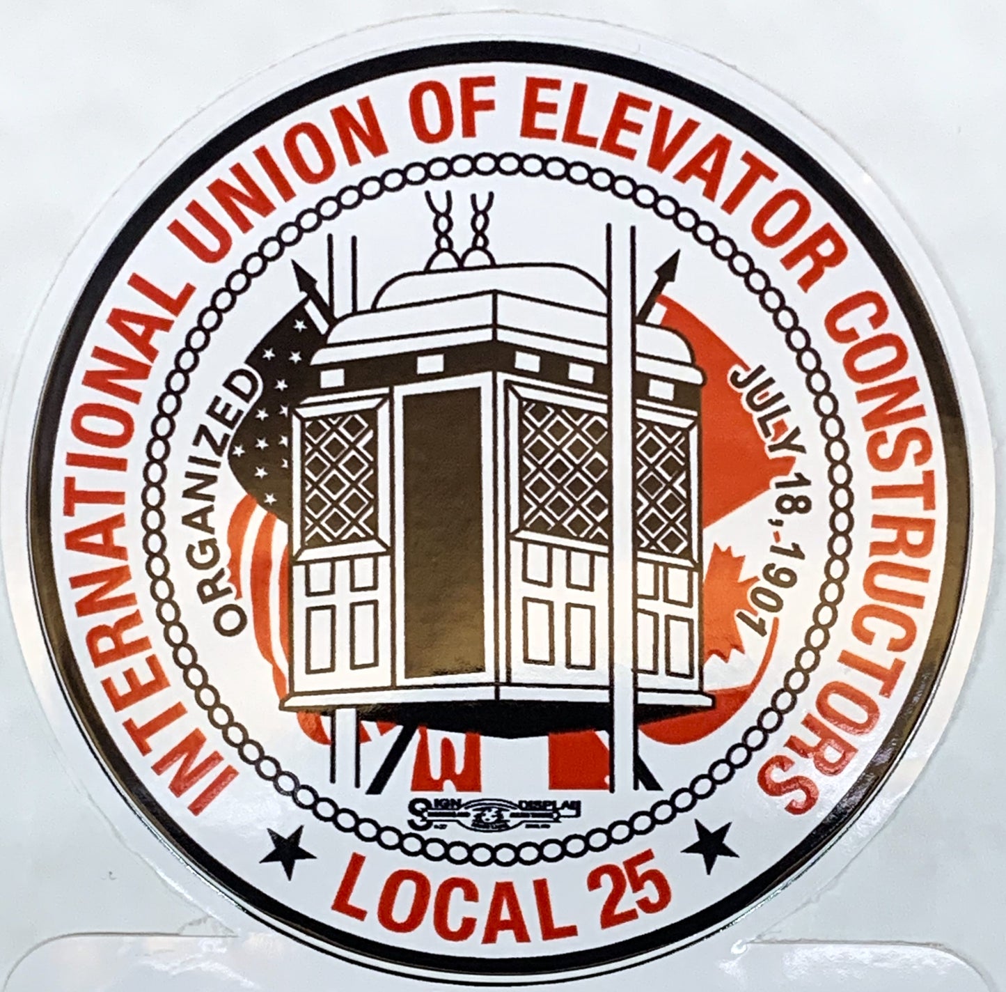 Elevator Constructors Local 25 - Print My Stickers