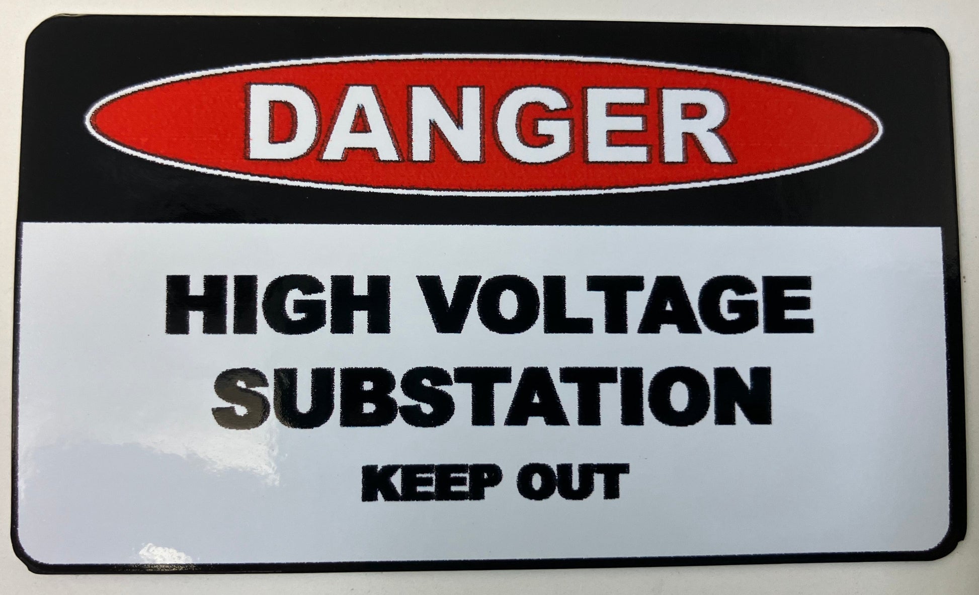 High Voltage Substation Sticker