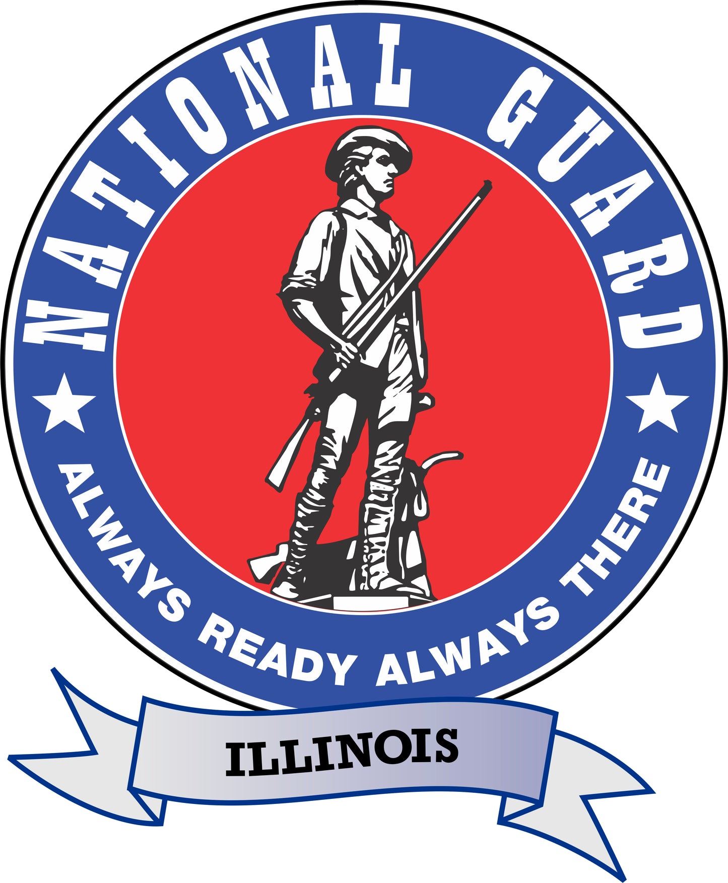 ILLINOIS National Guard Sticker