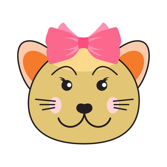 Cartoon Cat Faces Stickers - Print My Stickers