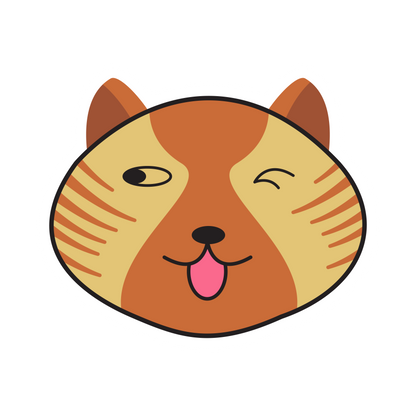 Cartoon Cat Faces Stickers - Print My Stickers