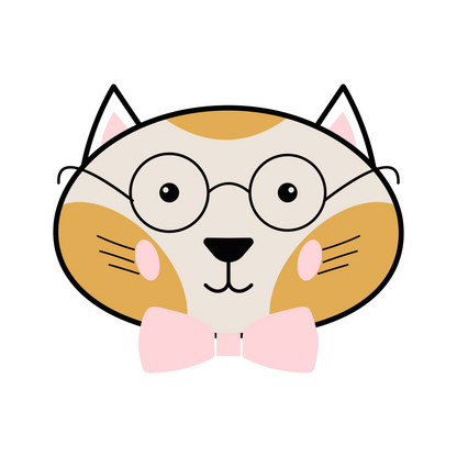 Cartoon Cat Faces Stickers - Print My Stickers