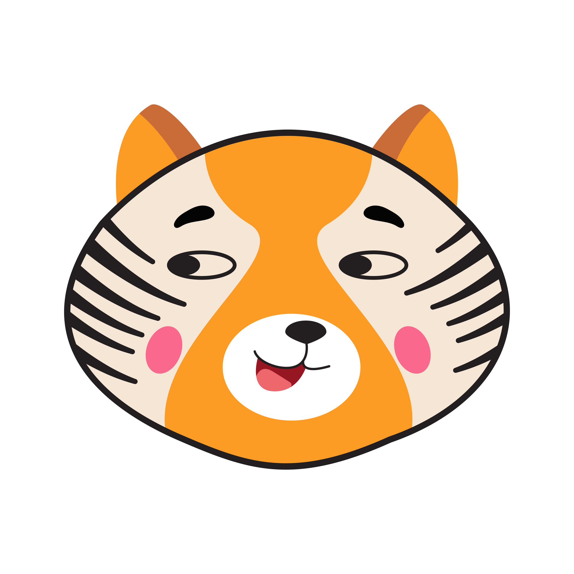 Cartoon Cat Faces Stickers - Print My Stickers