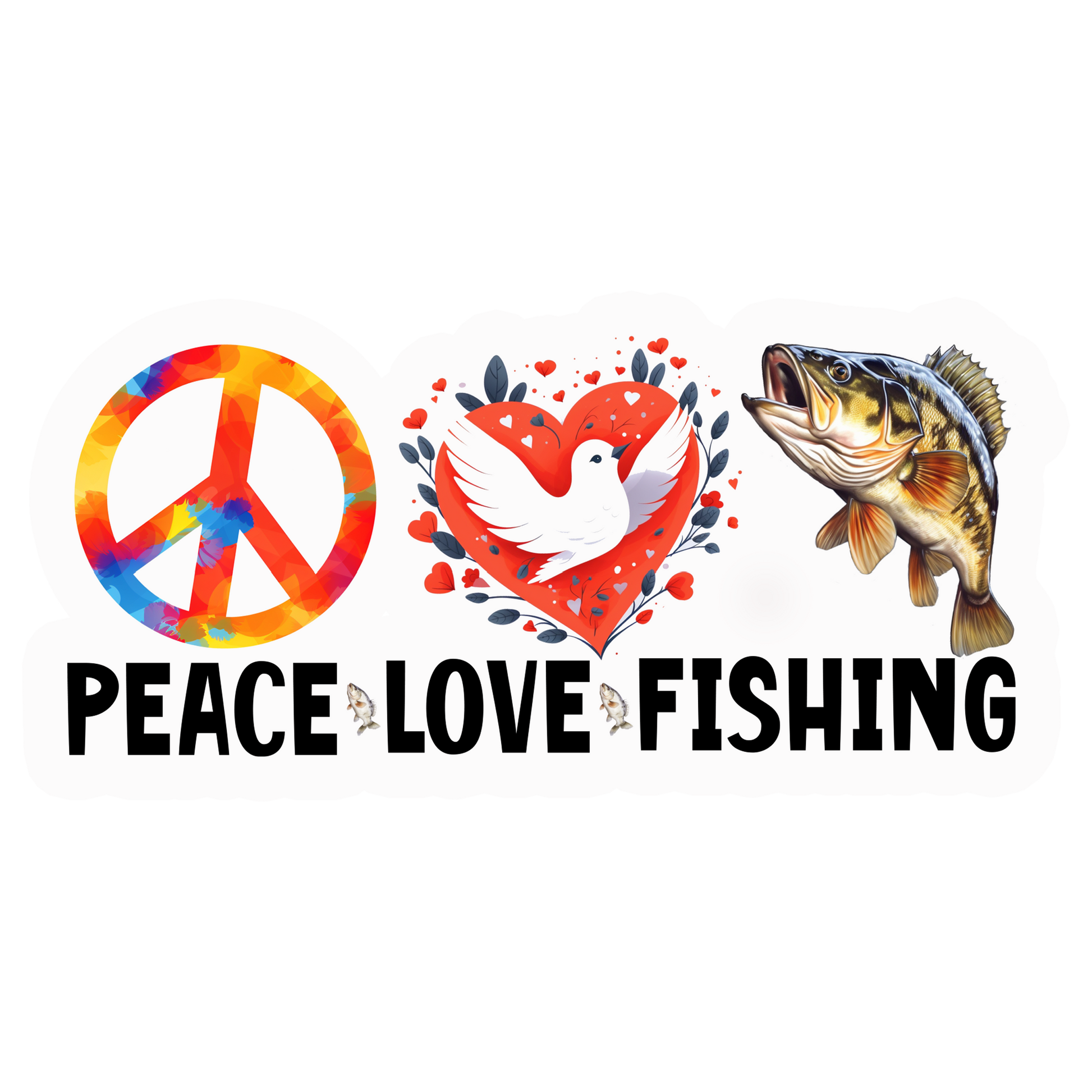 Colorful Fishing Stickers - Print My Stickers