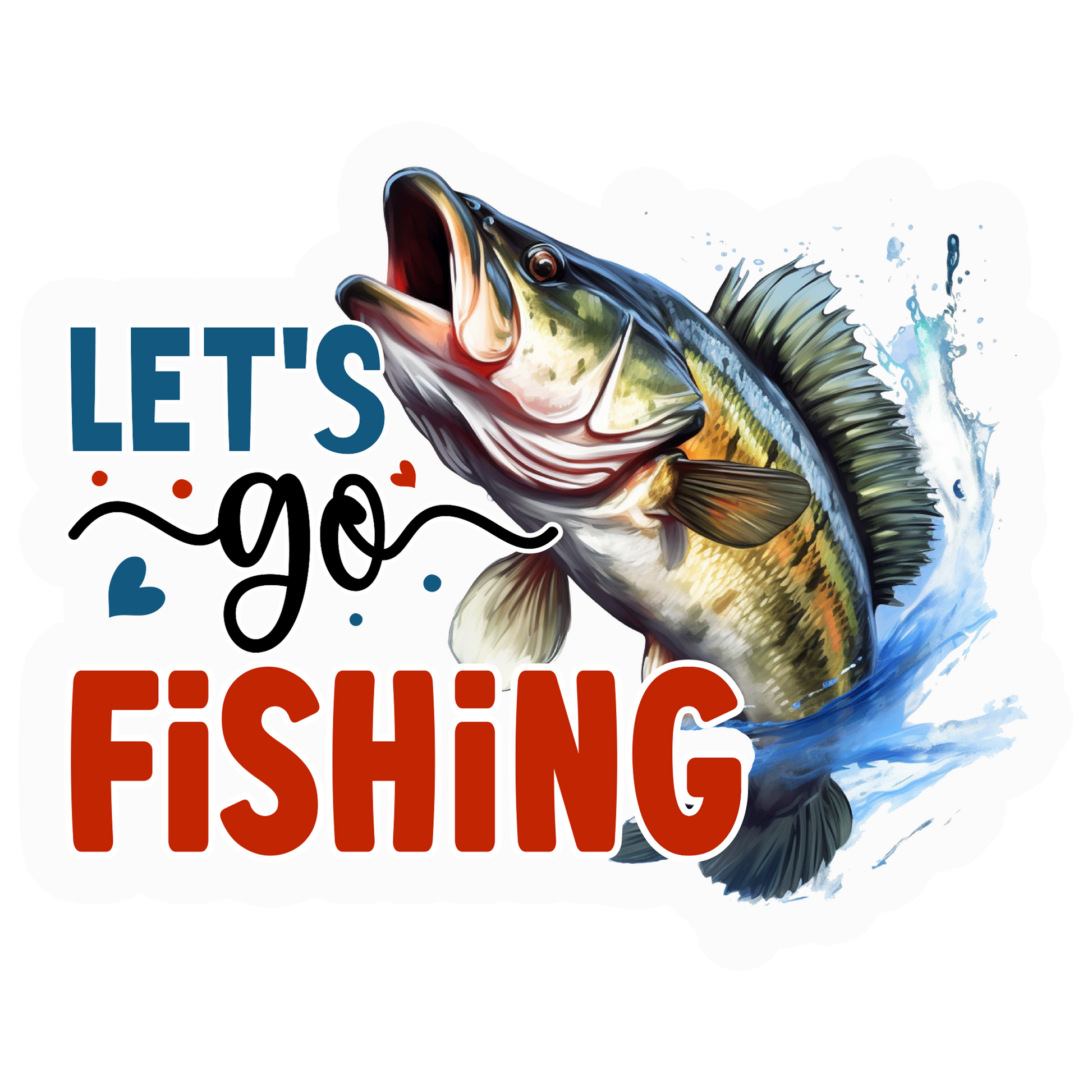 Colorful Fishing Stickers - Print My Stickers