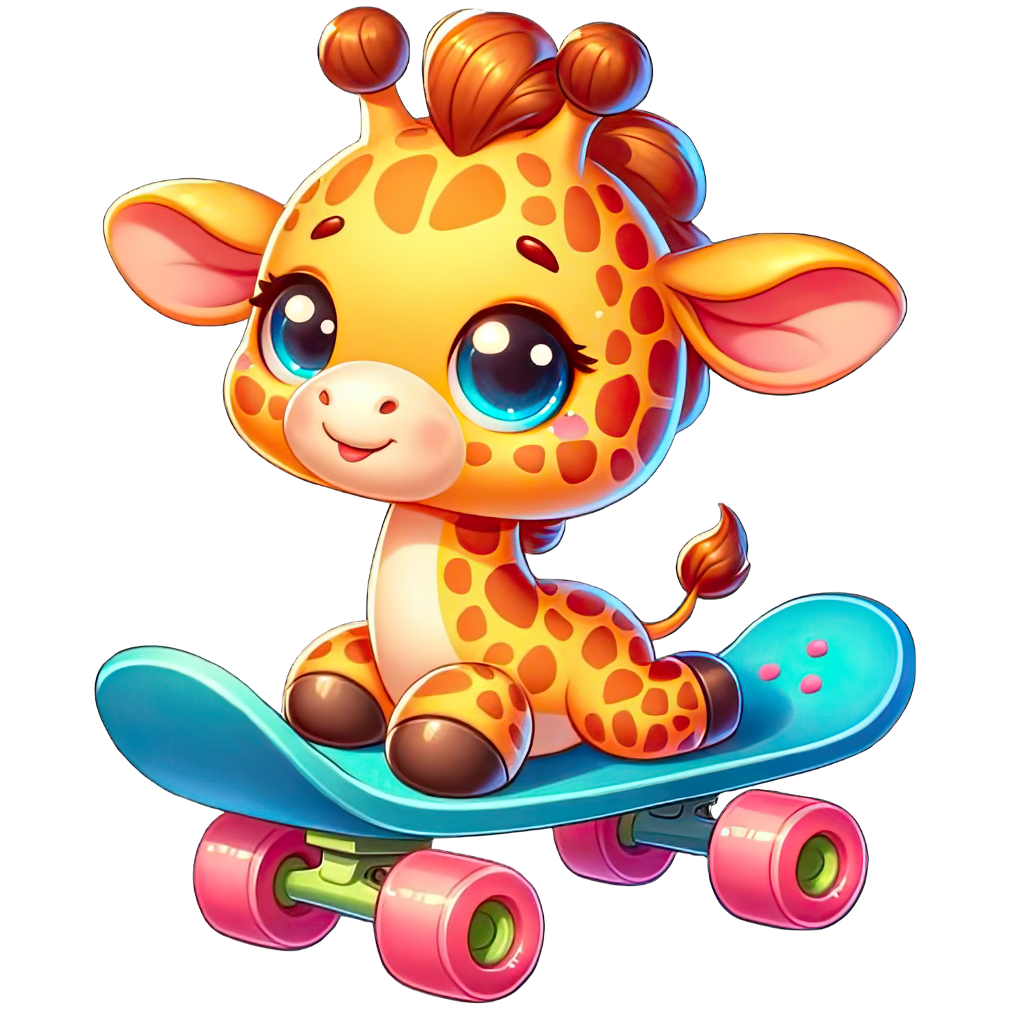 Cute Animals on Skateboard Stickers - Print My Stickers