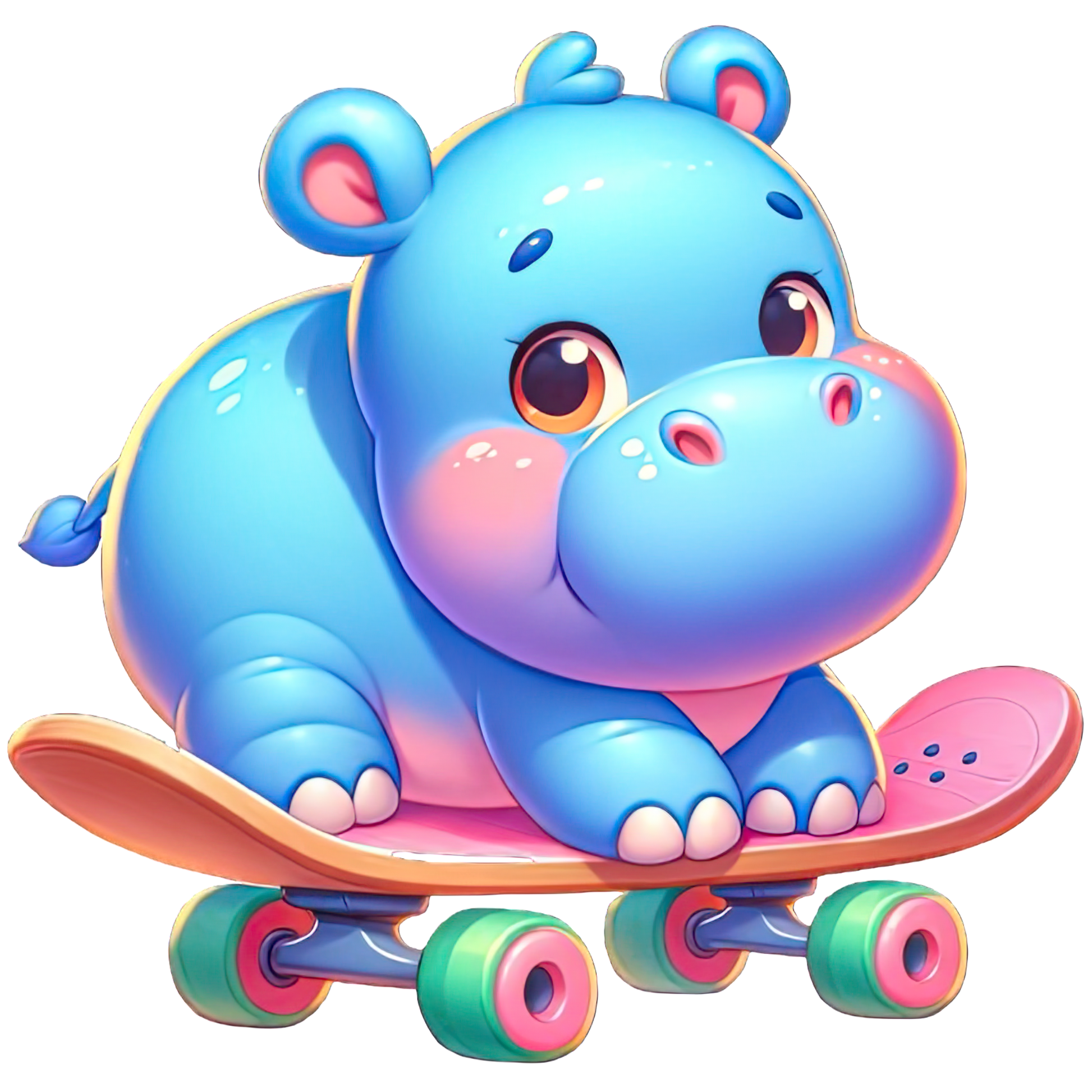 Cute Animals on Skateboard Stickers - Print My Stickers