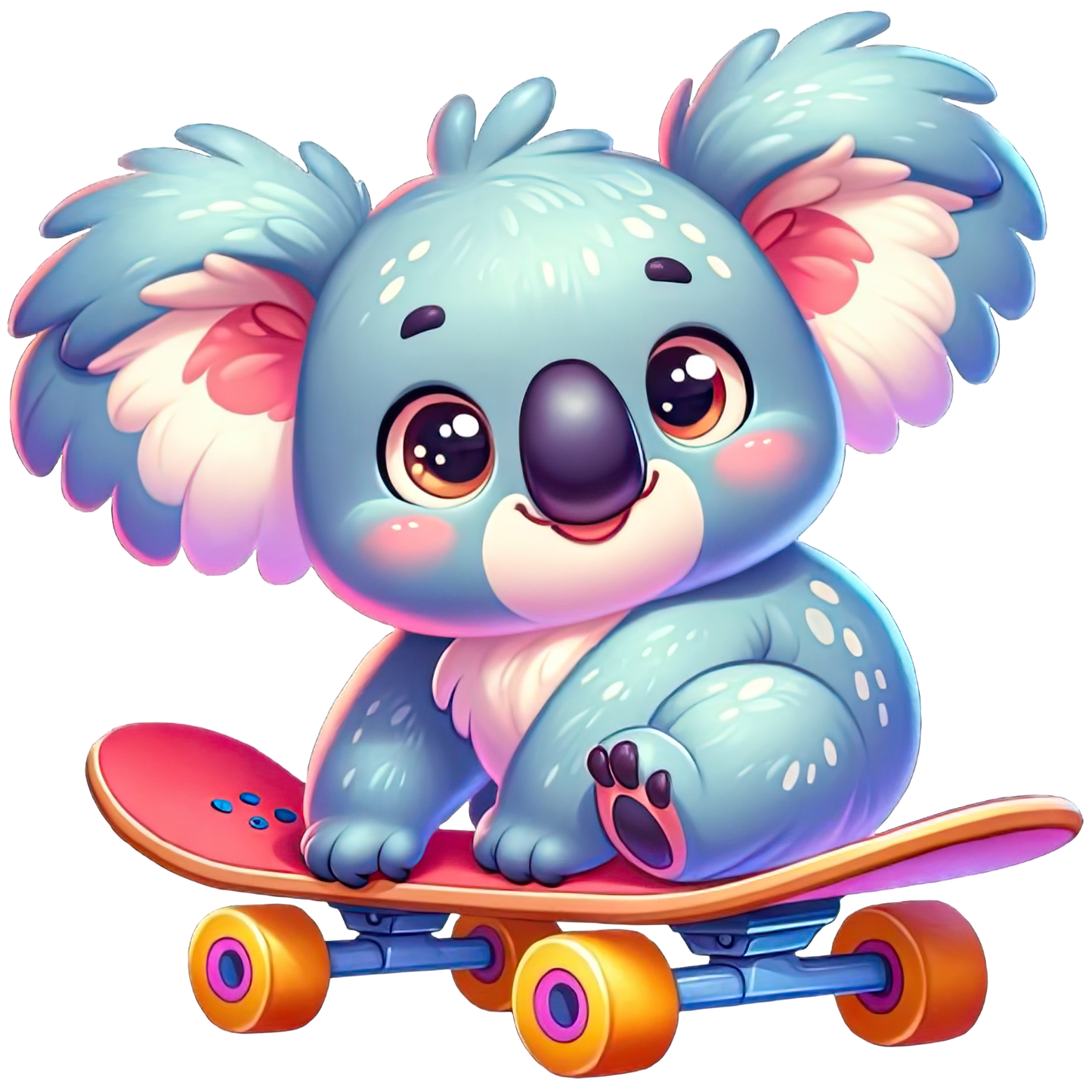 Cute Animals on Skateboard Stickers - Print My Stickers