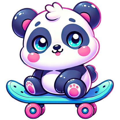 Cute Animals on Skateboard Stickers - Print My Stickers