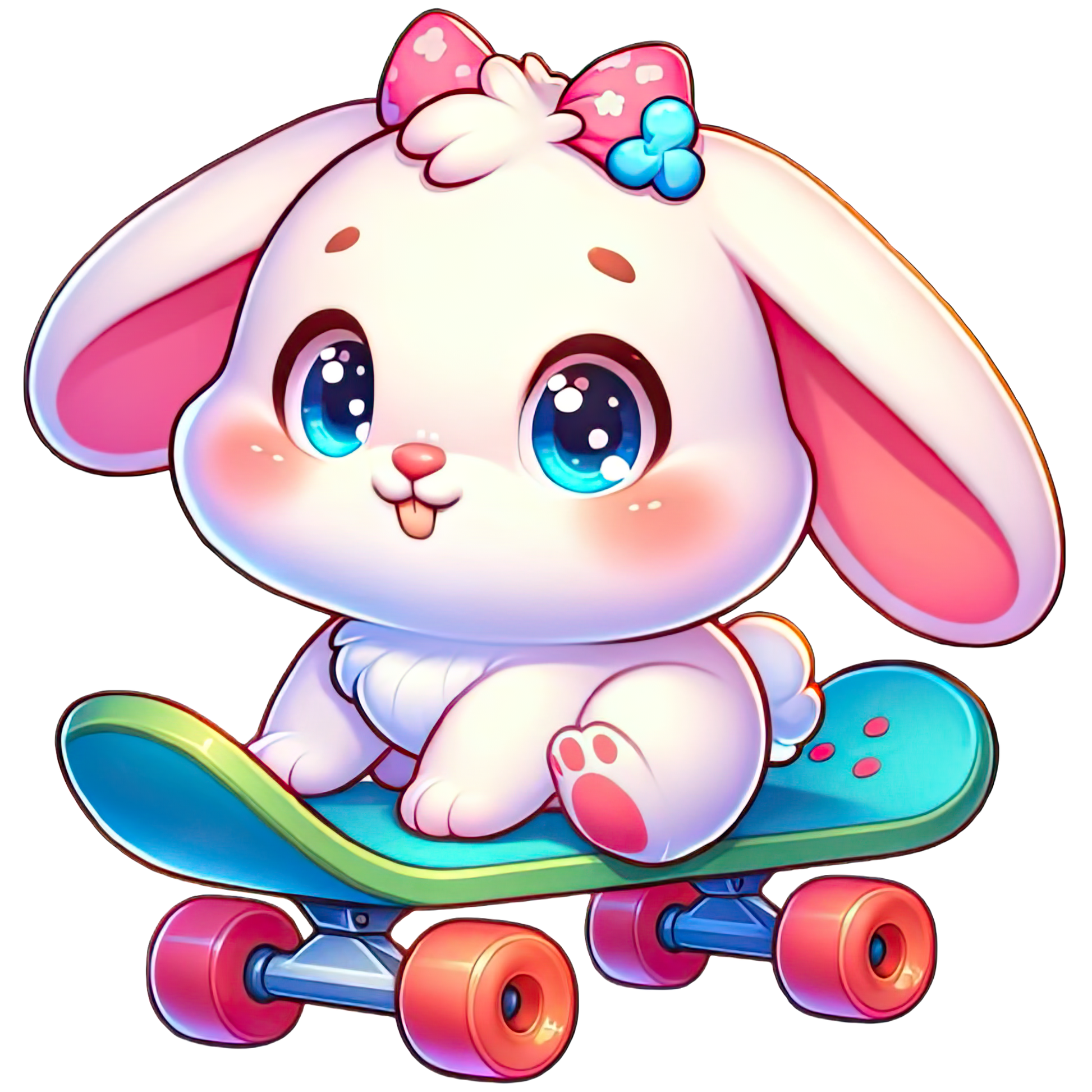 Cute Animals on Skateboard Stickers - Print My Stickers