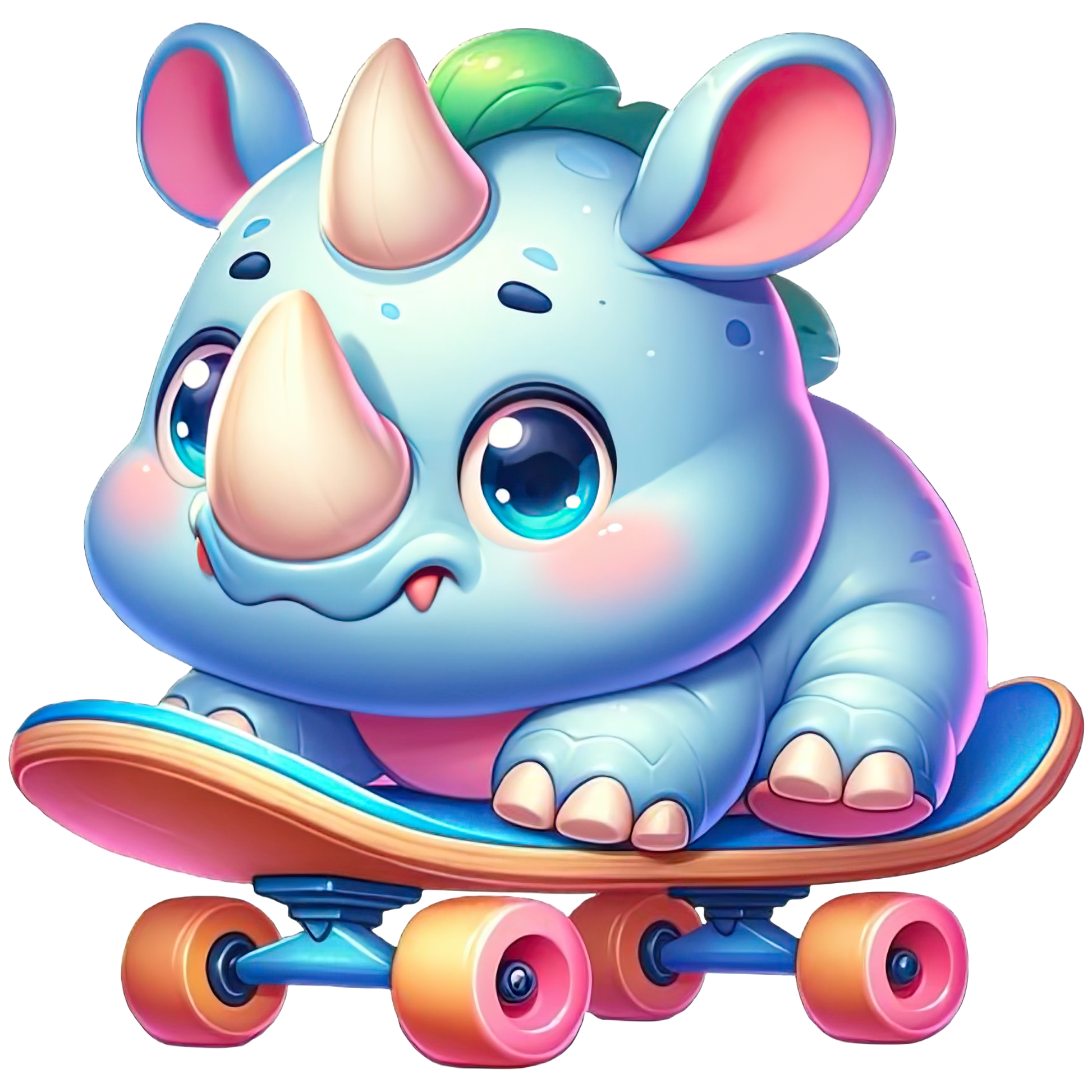 Cute Animals on Skateboard Stickers - Print My Stickers